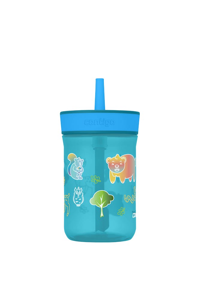Contigo® Kids’ Leighton Straw Tumbler with Spill-Proof Leak-Proof Lid, 14oz (GAEA)