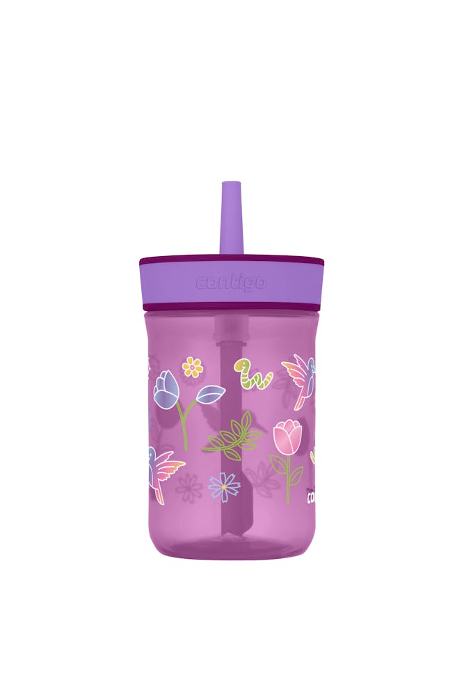 Contigo® Kids’ Leighton Straw Tumbler with Spill-Proof Leak-Proof Lid, 14oz (GAEA)