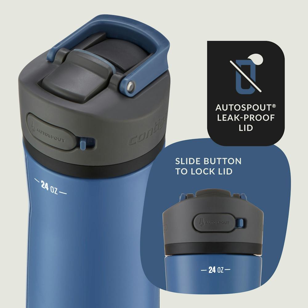 Contigo® Ashland Chill 2.0 Stainless Steel Water Bottle with AUTOSPOUT® Lid, 24oz (U15O)