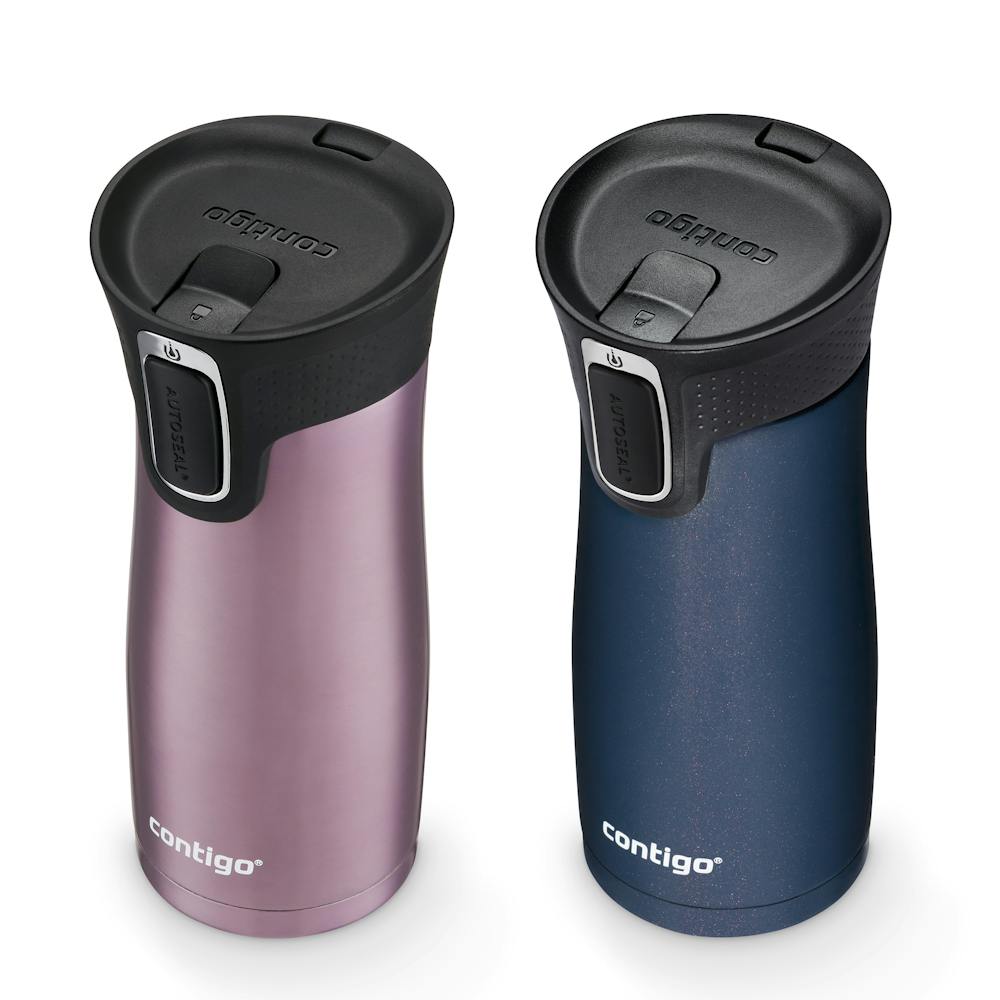 Contigo® West Loop 2.0 Leak-Proof Spill-Proof Insulated Stainless Steel Travel Mug, 16oz., 2 Pack (HNOT)