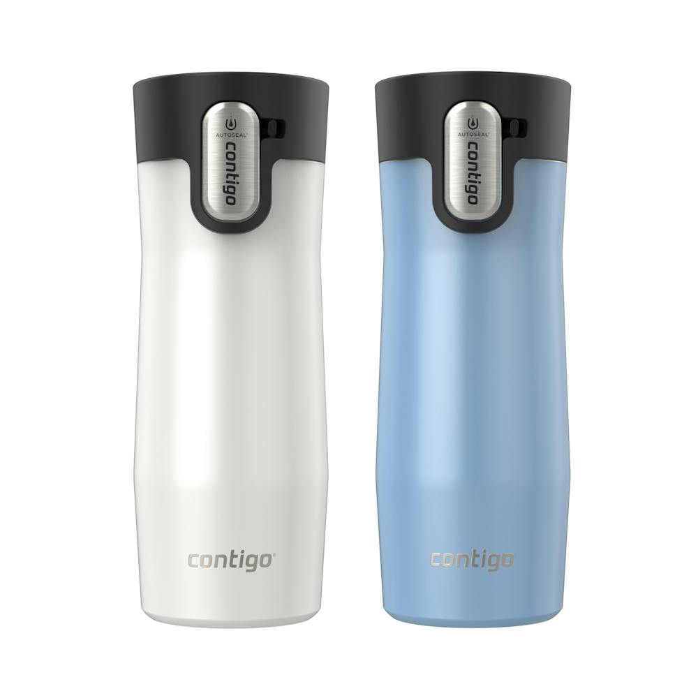 Contigo® AUTOSEAL® West Loop Vacuum-Insulated Stainless Steel Travel Mug with Easy-Clean Lid, 16 oz, 2-Pack (N3R0)