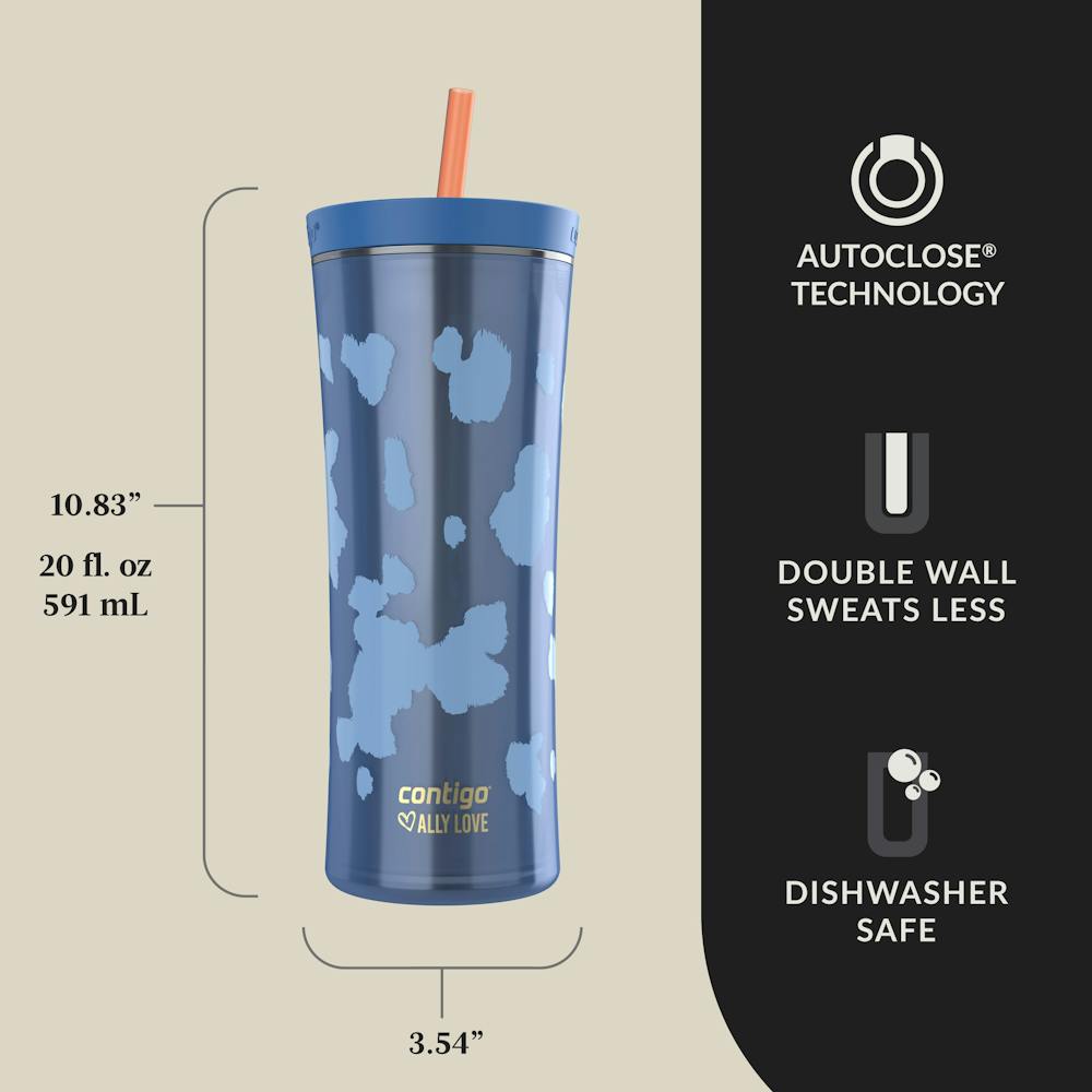 Contigo® x Ally Love Streeterville AUTOCLOSE® Shake & Go® Tumbler, 20oz (DHDQ)
