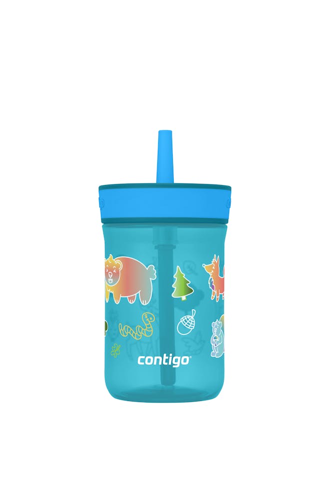 Contigo® Kids’ Leighton Straw Tumbler with Spill-Proof Leak-Proof Lid, 14oz (GAEA)