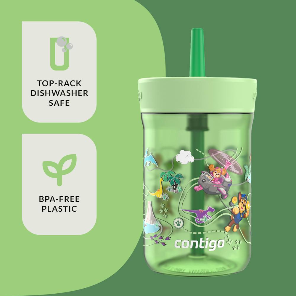 Contigo® Kids’ Leighton Straw Tumbler with Spill-Proof Leak-Proof Lid, 14oz (GAEA)