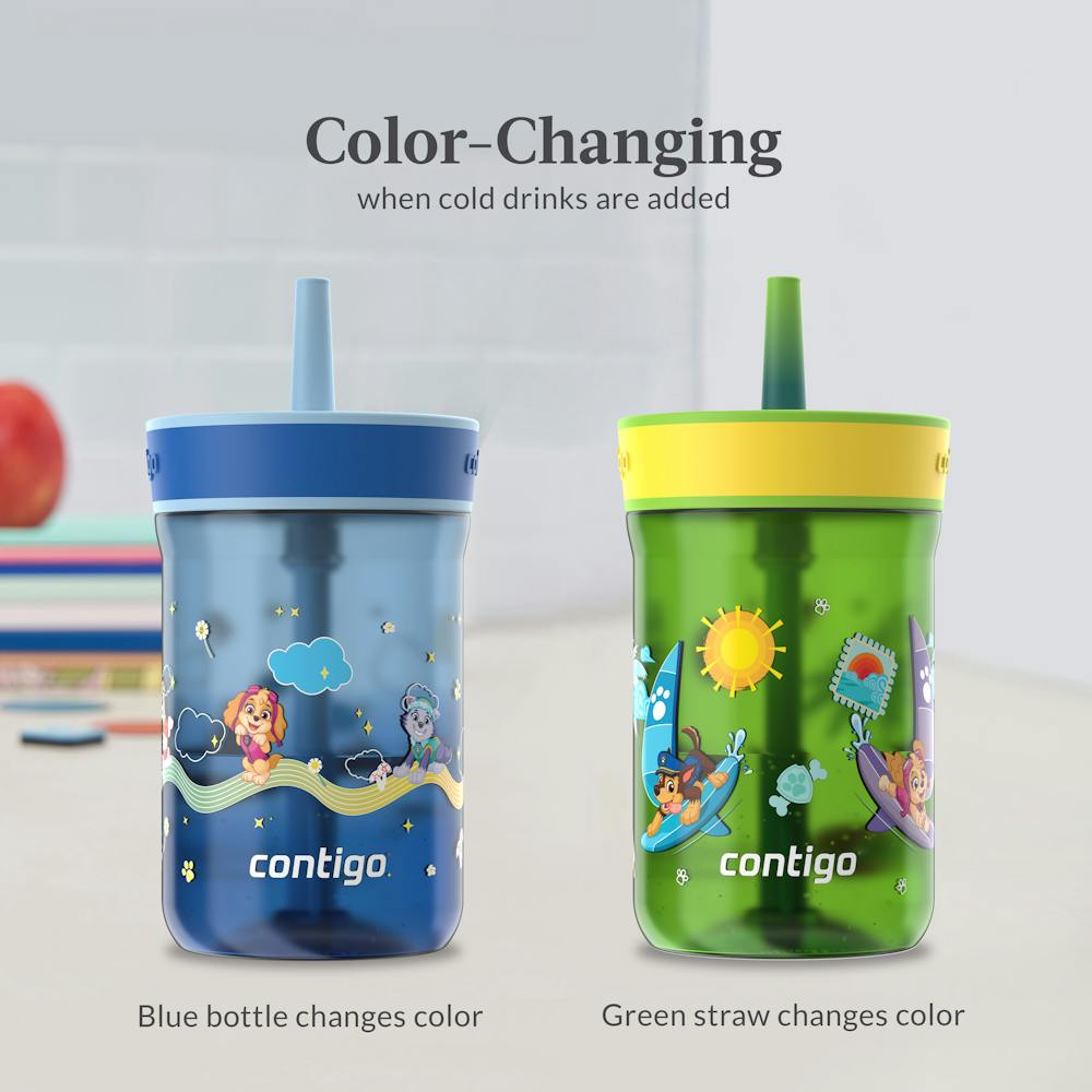 Contigo® Kids’ Leighton Straw Tumbler with Spill-Proof Leak-Proof Lid, 14oz (GAEA)