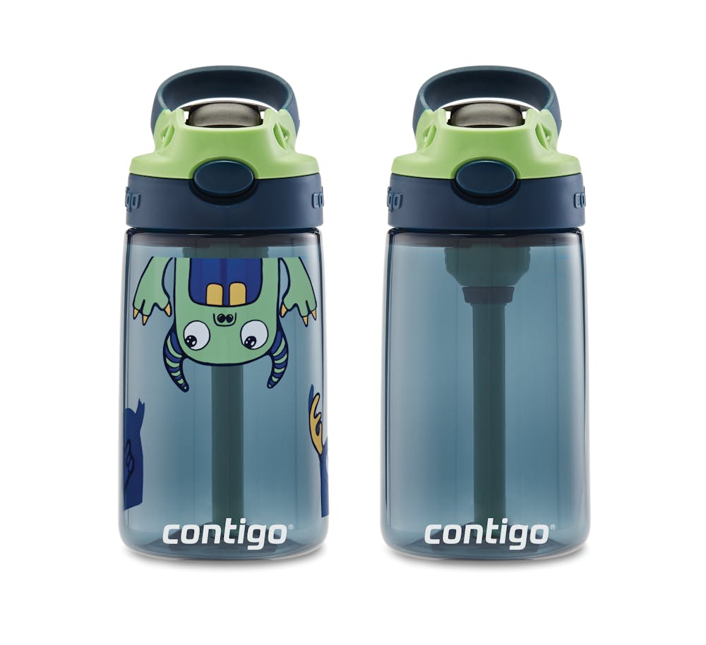Contigo® Kids Straw Water Bottle with AUTOSPOUT® Lid, 14oz., 2 Pack (ZVDJ)