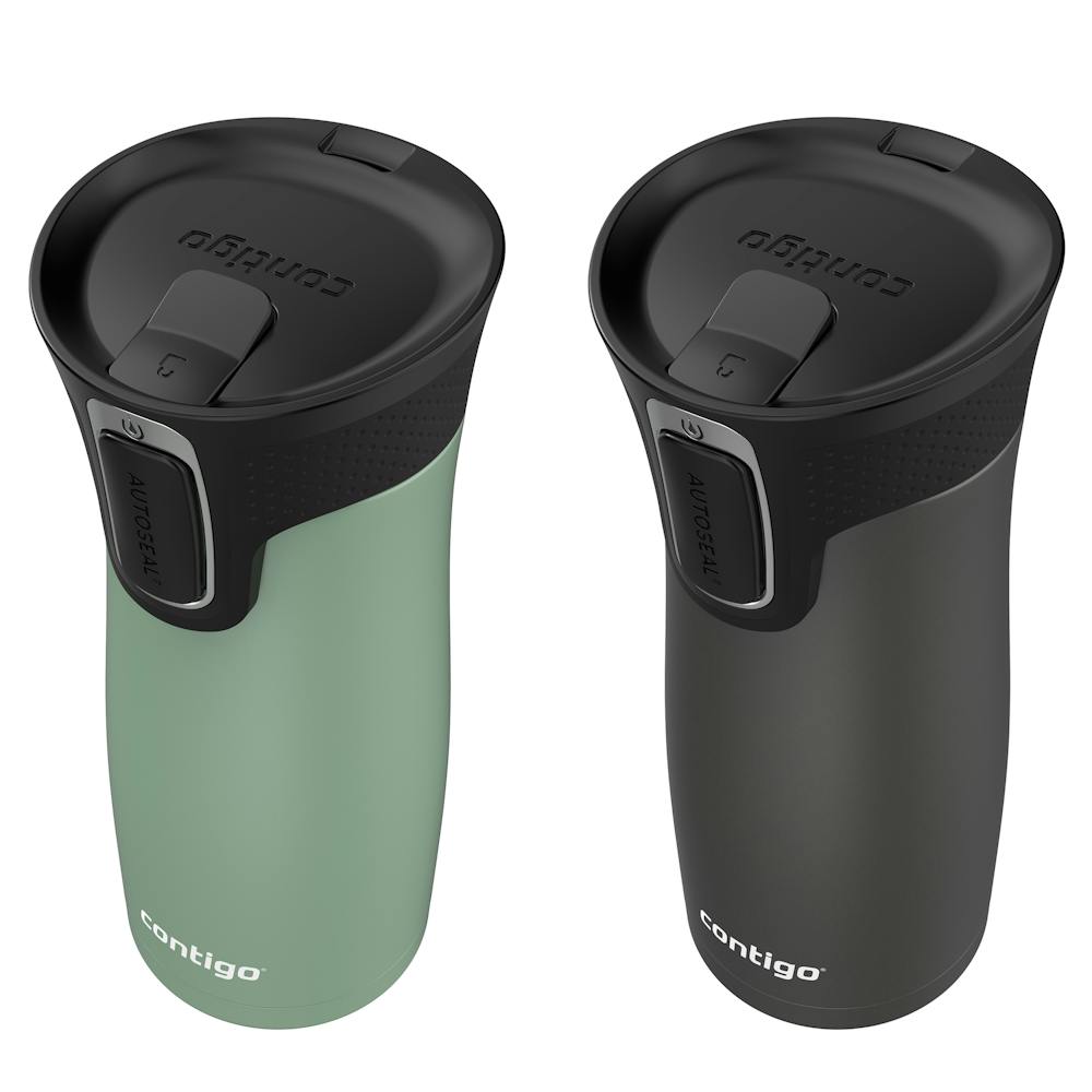 Contigo® West Loop 2.0 Leak-Proof Spill-Proof Insulated Stainless Steel Travel Mug, 16oz., 2 Pack (HNOT)