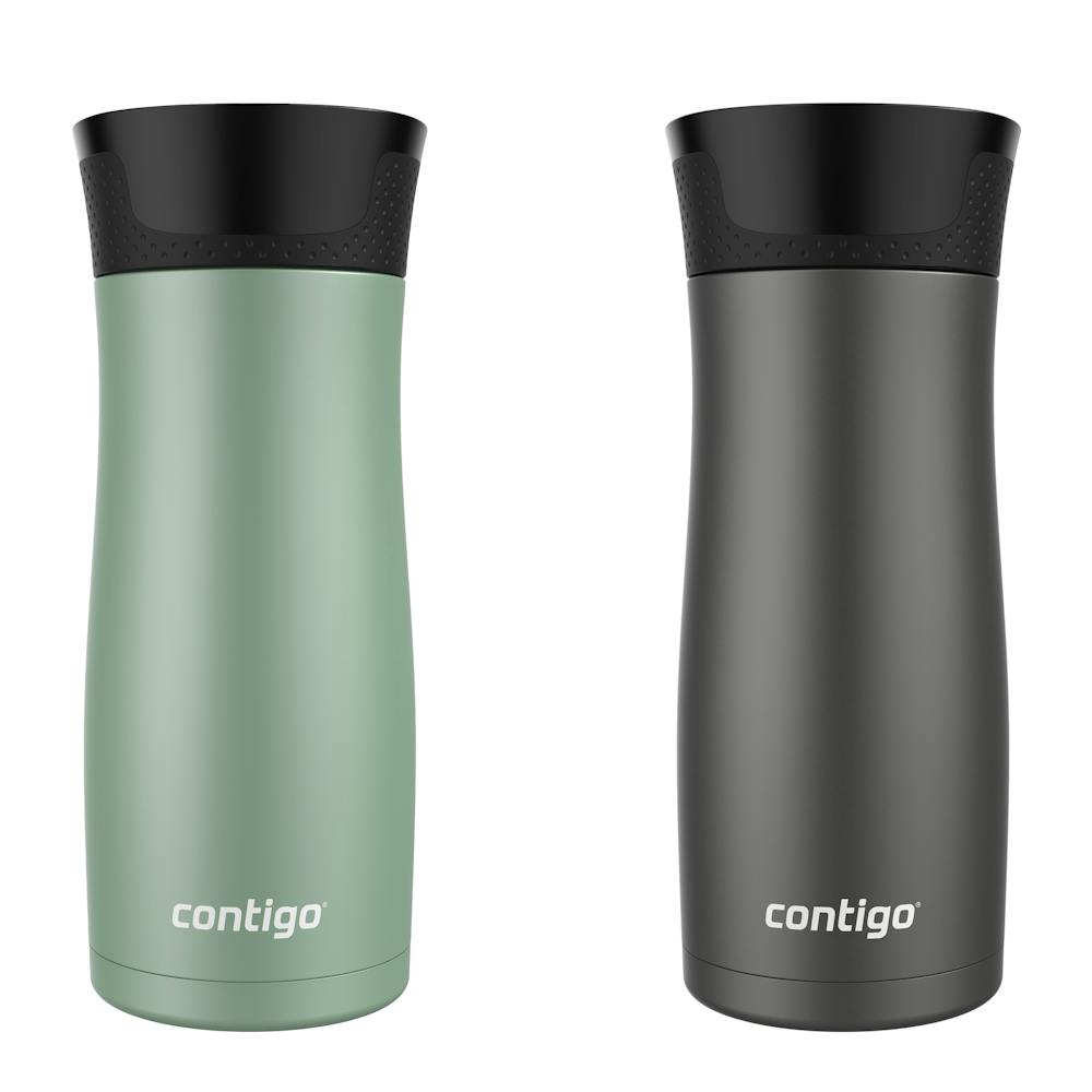 Contigo® West Loop 2.0 Leak-Proof Spill-Proof Insulated Stainless Steel Travel Mug, 16oz., 2 Pack (HNOT)