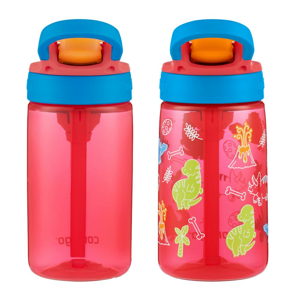 Contigo® Kids Water Bottle with Redesigned AUTOSPOUT® Straw, 14 oz, 2 pack (7Q8Z)