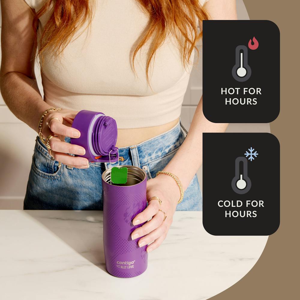 Contigo® x Ally Love West Loop 3.0 Stainless Steel Travel Mug with AUTOSEAL® Easy-Clean Lid, 16oz (0CO3)