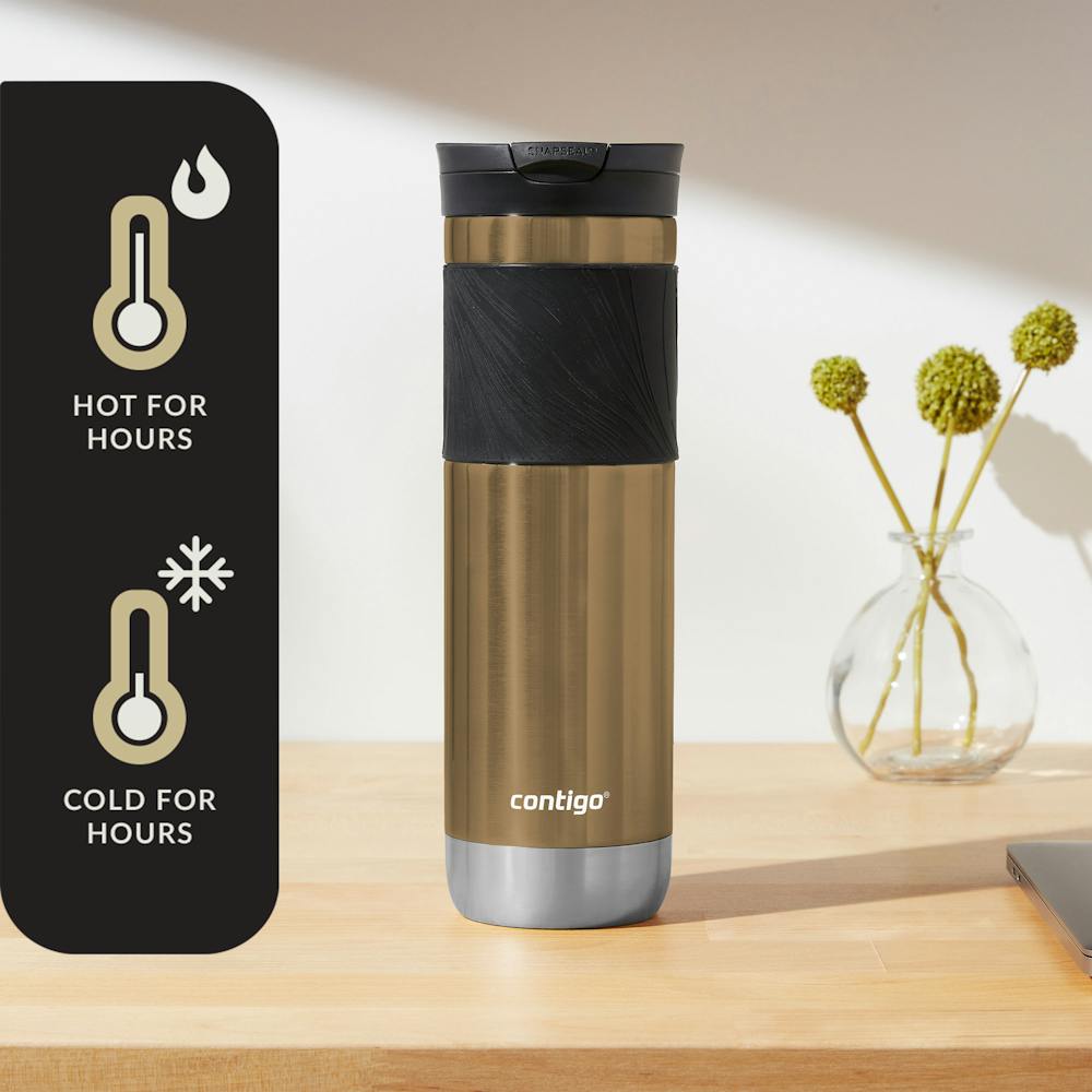 Contigo® Byron 2.0 Stainless Steel Travel Mug with SNAPSEAL™ Lid and Grip, 24oz (B8FM)