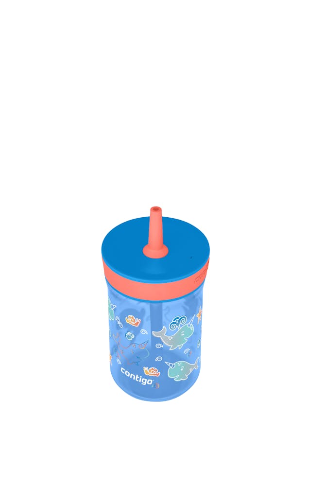 Contigo® Kids’ Leighton Straw Tumbler with Spill-Proof Leak-Proof Lid, 14oz (GAEA)