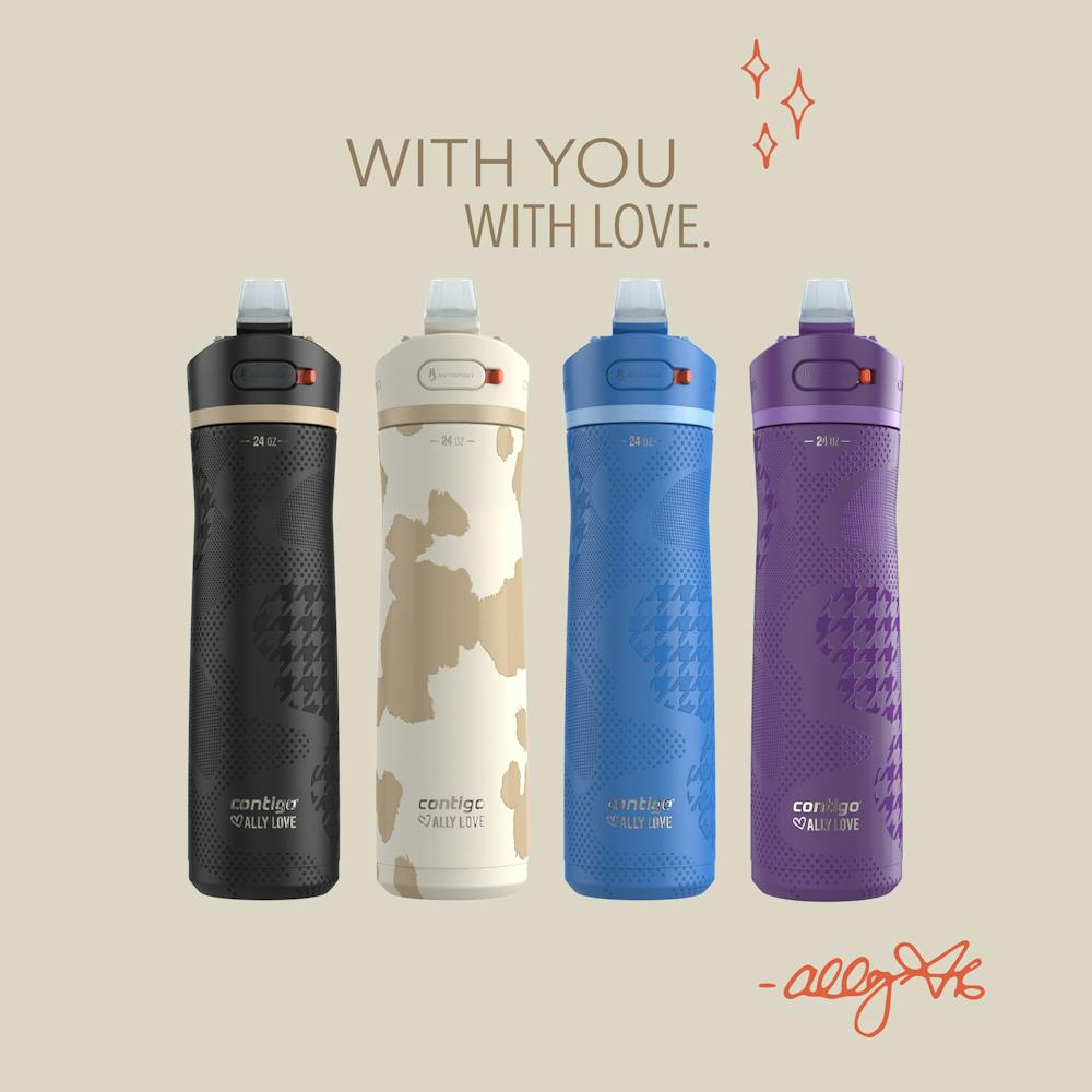 Contigo® x Ally Love Ashland Chill 2.0 Stainless Steel Water Bottle with AUTOSPOUT® Lid, 24oz (DO9Y)