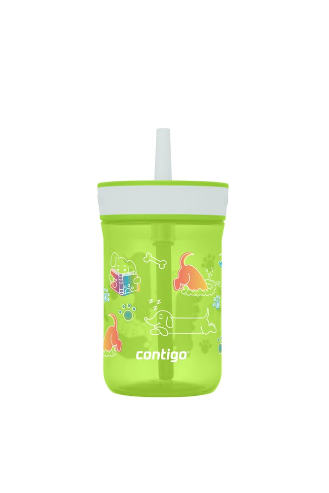 Contigo® Kids’ Leighton Straw Tumbler with Spill-Proof Leak-Proof Lid, 14oz (GAEA)