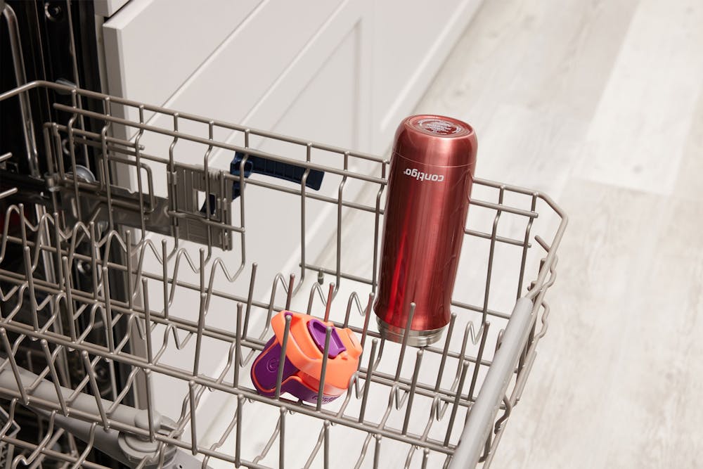 Contigo® Kids’ Casey Stainless Steel Water Bottle with Spill-Proof Leak-Proof Lid, 13oz (Y1O3)