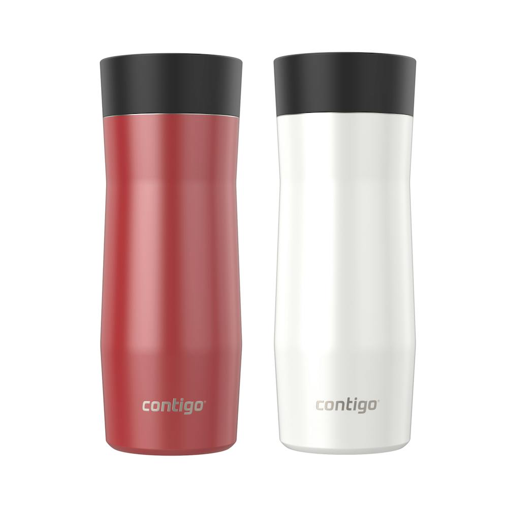 Contigo® AUTOSEAL® West Loop Vacuum-Insulated Stainless Steel Travel Mug with Easy-Clean Lid, 16 oz, 2-Pack (N3R0)