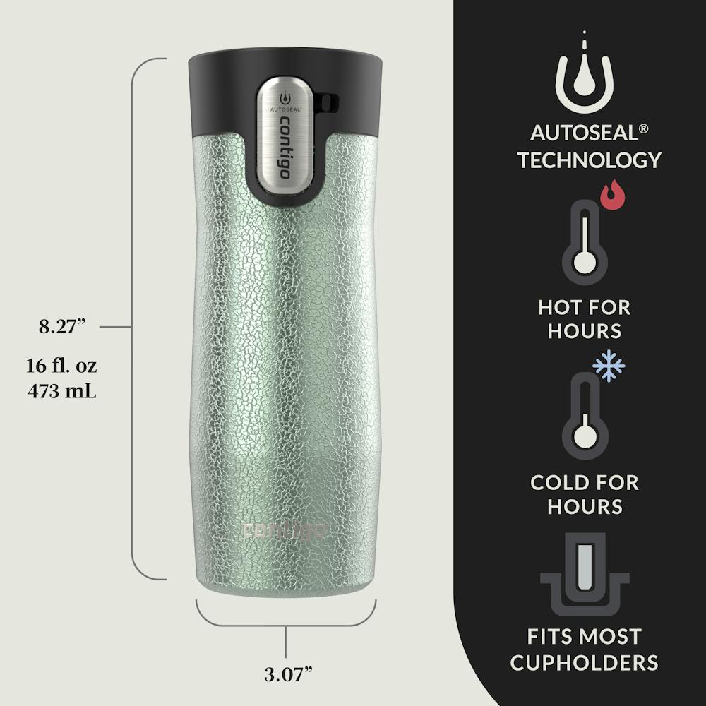 Contigo® AUTOSEAL® West Loop Vacuum-Insulated Stainless Steel Travel Mug with Easy-Clean Lid, 16 oz (FHXQ)